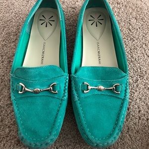 Isaac Mizrahi Teal Loafers